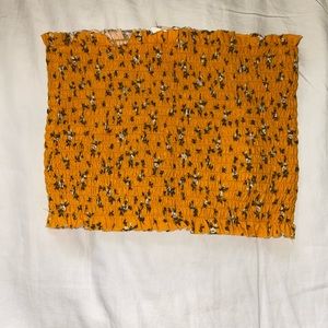 Floral garage tube top